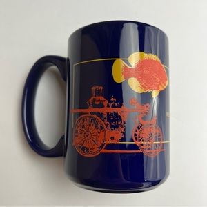 New York State Museum Blue Mug Butterfly Fish Large Coffee Mug